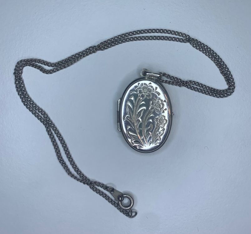 Miniblings Medaillon Buch Silber – Aufklappbarer Foto-Anhänger Für Bettelarmband, Personalisierbar, Handmade
