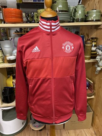 Rote Adidas Manchester United Trainingsjacke, Top Zustand!