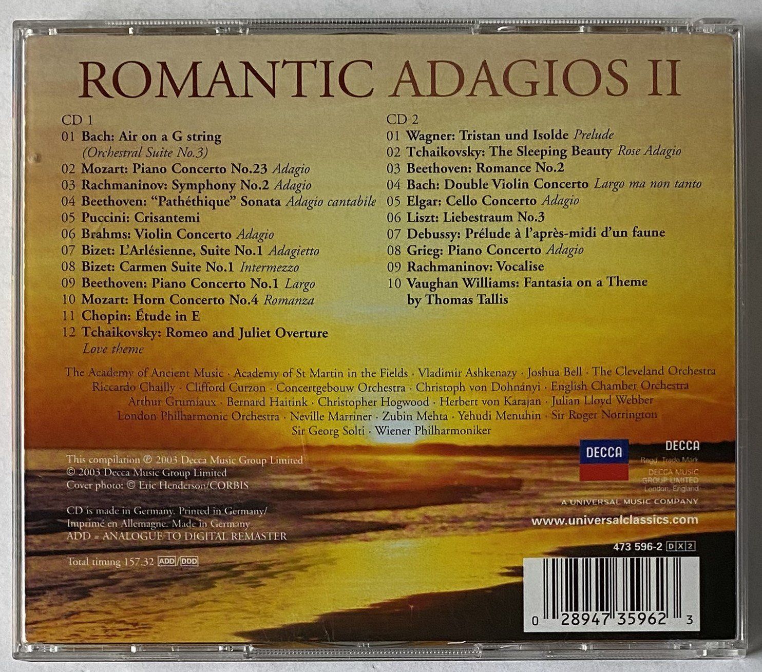 CD: Romantic Adagios ll – Usato da Flums venduto da Asquillo 1