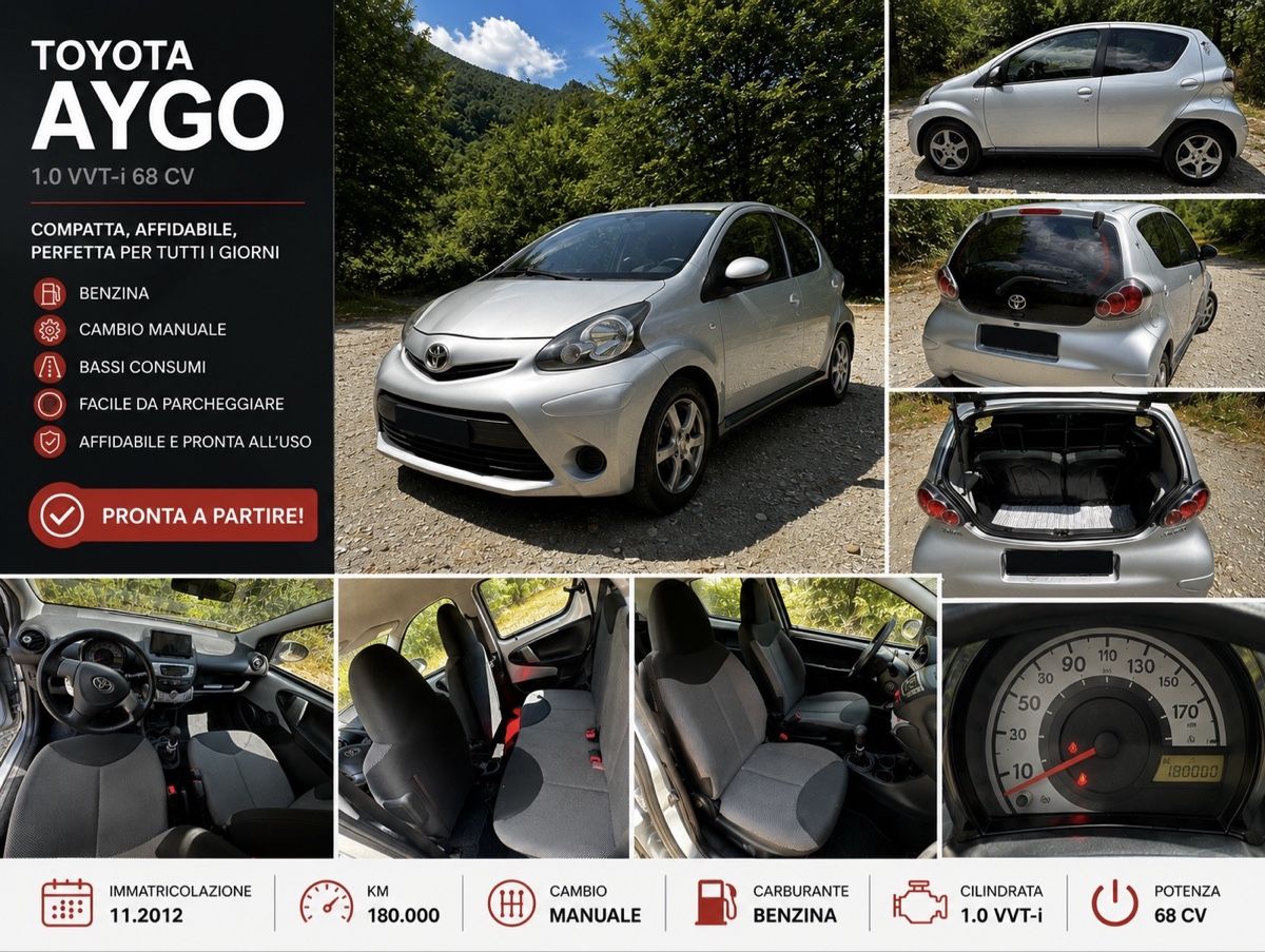 Toyota Autos: Toyota Aygo 1.0 benzina – D'occasion à Maggia par sua_jn8f