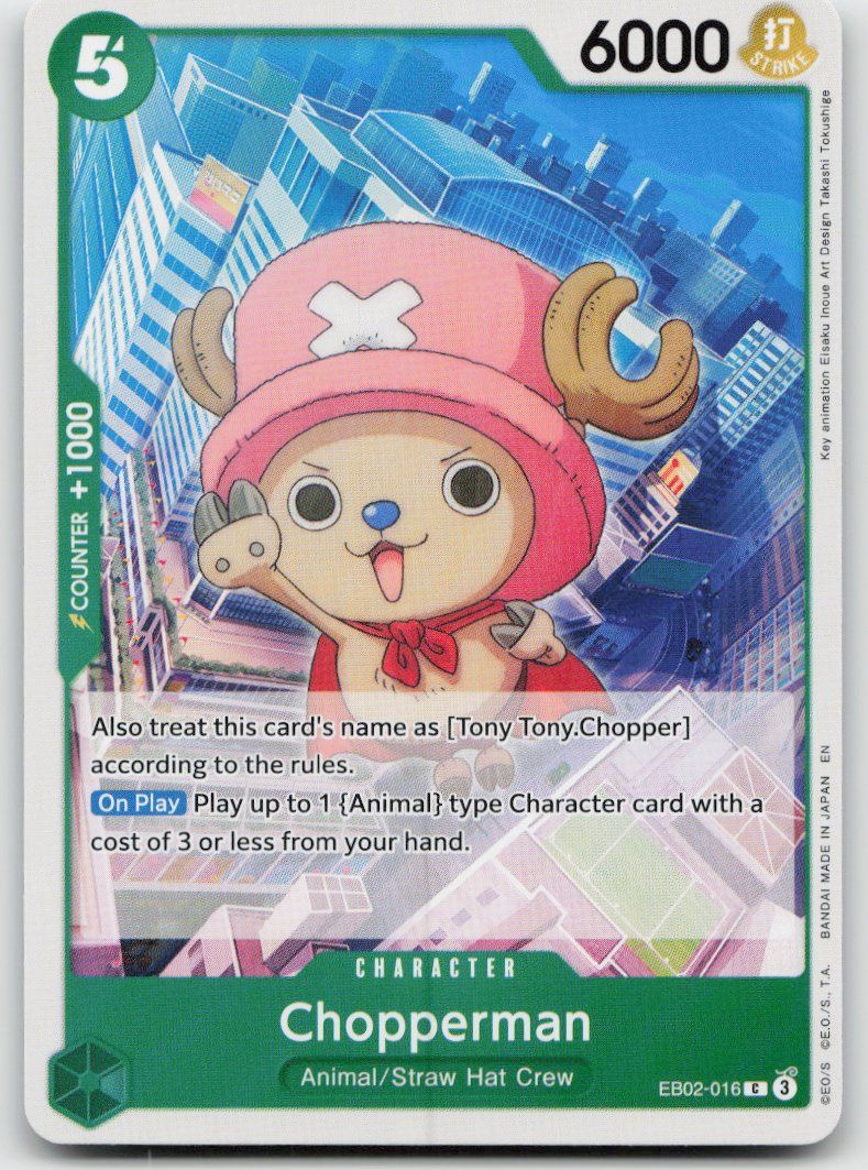 Bandai Carte collezionabili: One Piece Chopperman EB02-016 C – Usato da Lugano venduto da VlaseCard
