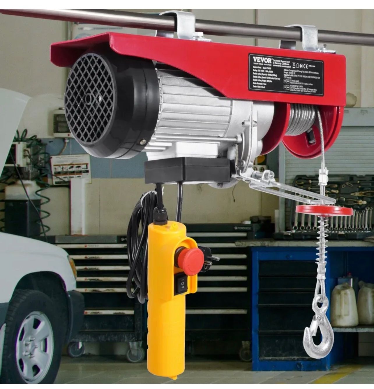 Argani forestali & Pinze posteriori : Elektrische Seilwinde, 400 kg, Motorwinde mit 4,2 m – Nuovo e nell'imballaggio originale da Amriswil venduto da JaJa-Express 7
