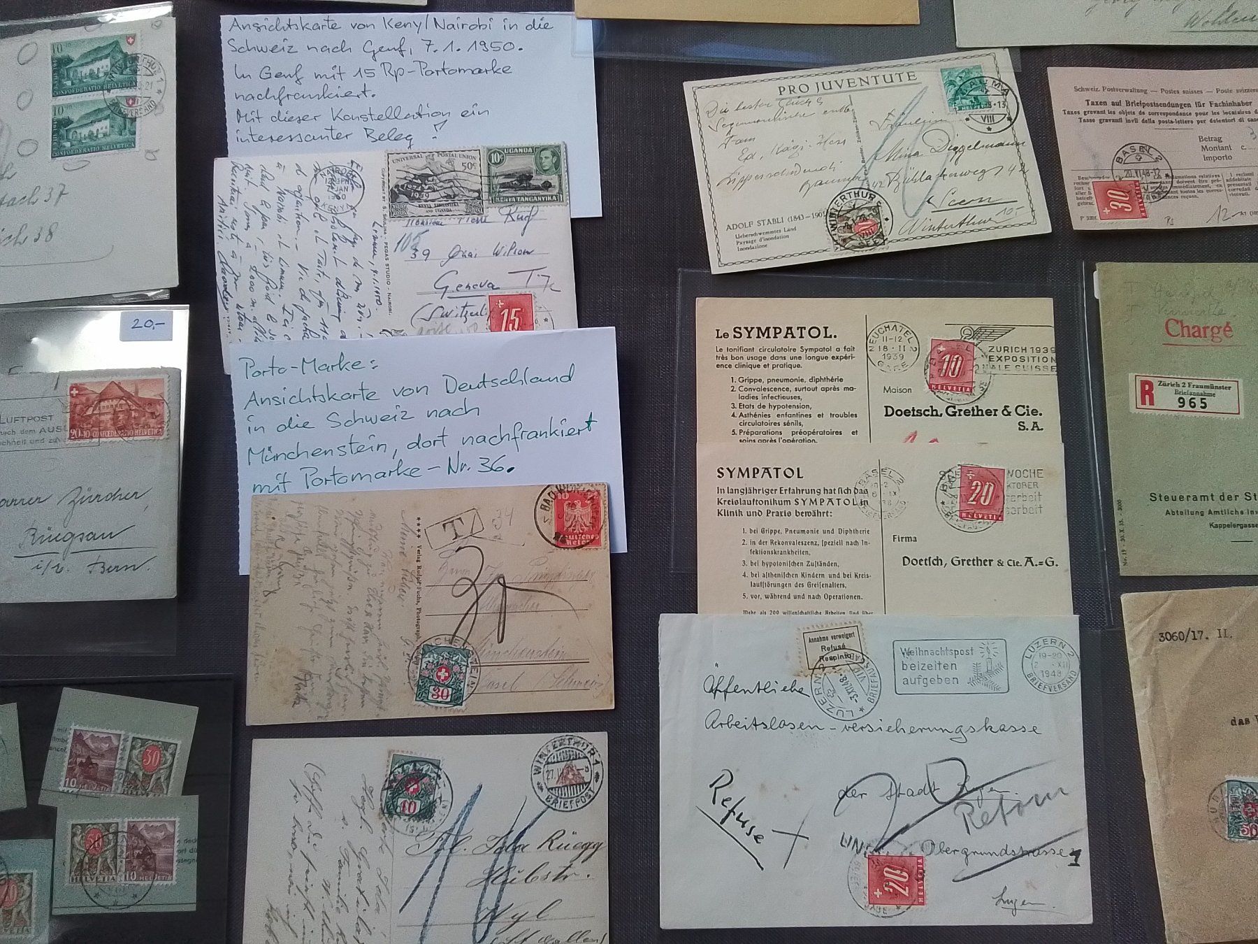 Tutti i francobolli: Sammlung Nachporto Schweiz – Usato da Reichenburg venduto da ibiza18 3