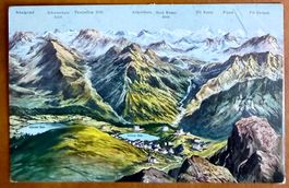 Arosa - Map - Oberer See & Unterer See - AK