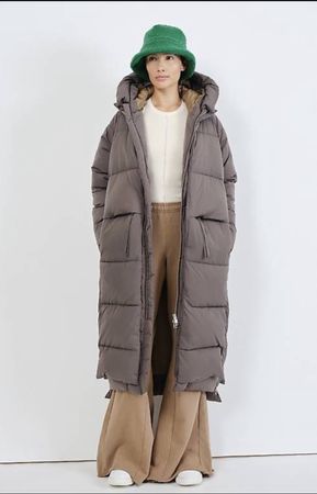 No-down Wintermantel von Embassy Farbe Olive XS