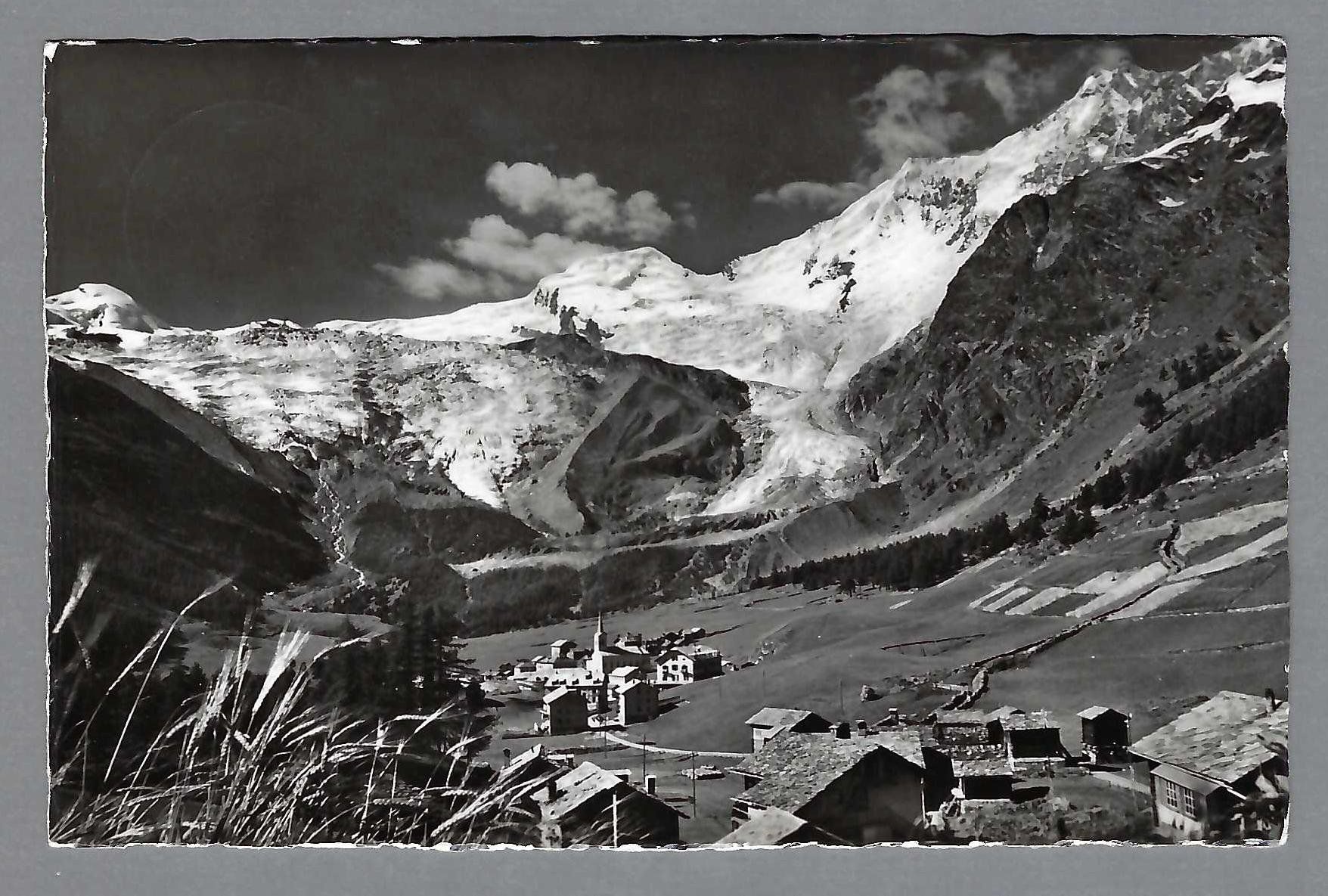 Cartoline postali: 1953, SAAS-FEE – Usato da Pura venduto da ulisse1957