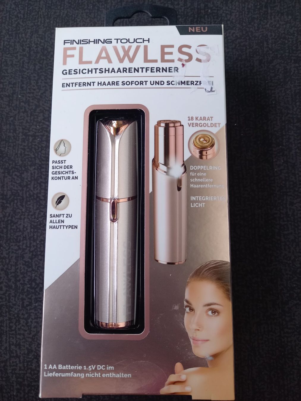 Gesichtspflege: Finishing Touch Flawless Gesichtshaarentferner NEU – Neu und originalverpackt aus Nesselnbach von rtirol