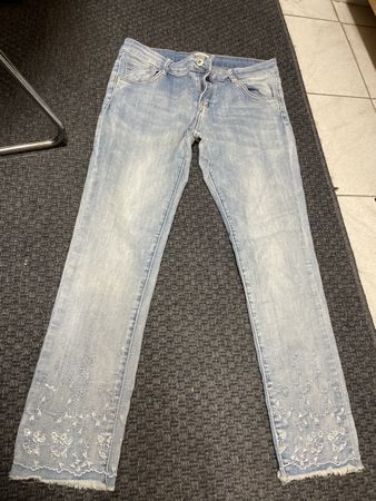 Helle strechjeans 7/8 gr L/40