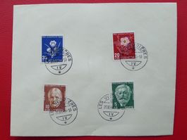 1945 PJ: J113-J116 Satzbrief von LES VERRIÈRES, Kat: 40.-+