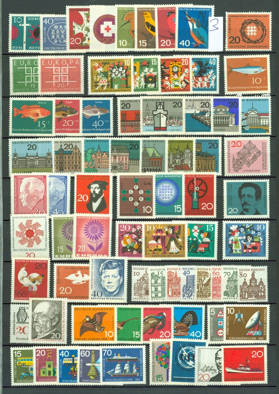 Tutti i francobolli: 10 Seiten BRD  grosse SAMMLUNG **  (AX229) – Nuovo (secondo la descrizione) da Seuzach venduto da Harri19 2