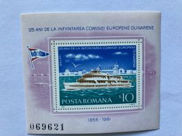 Briefmarke Rumänien 1981 125 Jahre Europäische Donau Kommiss
