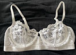 Damen BH Weiss Spitze Lounge Grösse 75C neuwertig