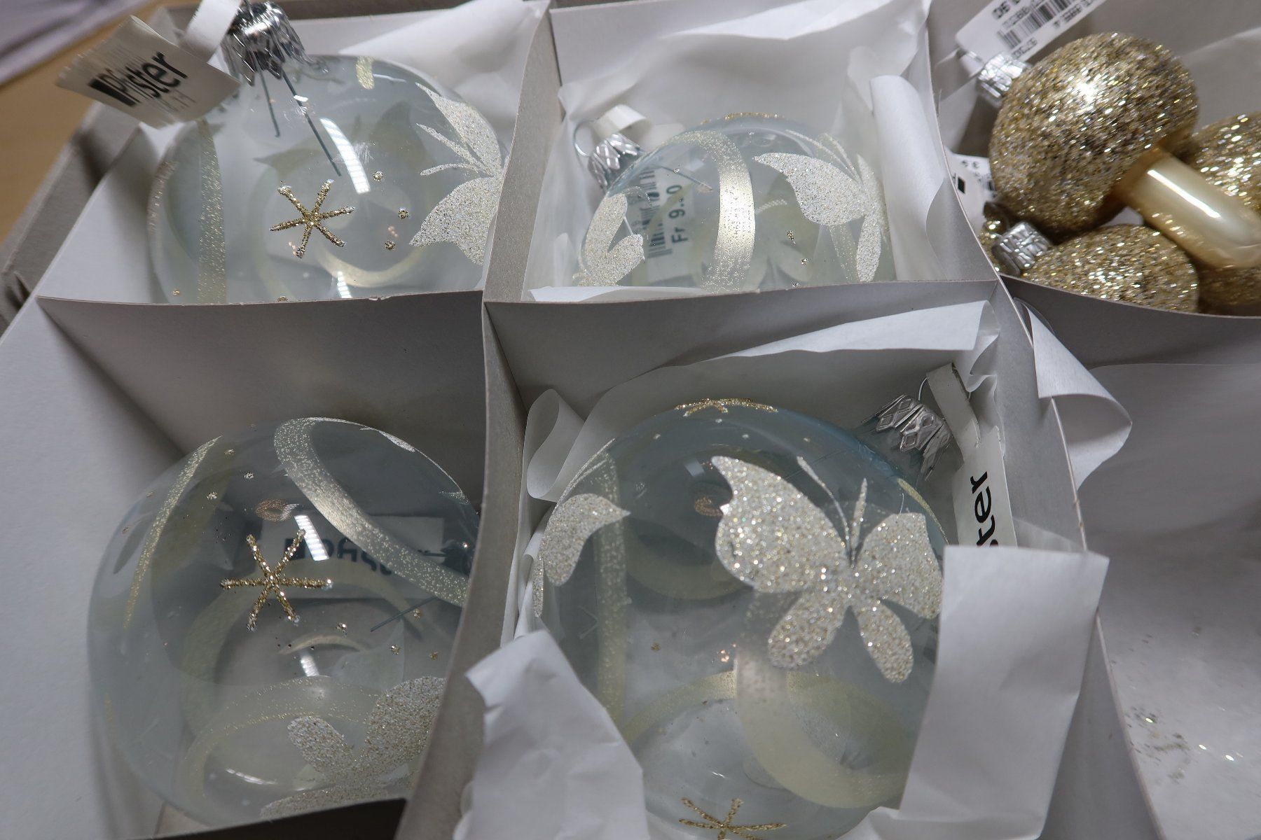 Pfister Tutte le decorazioni: Christbaumschmuck, 9-teilig, Glas - NEU – Nuovo e nell'imballaggio originale da Zürich venduto da Piki7 7