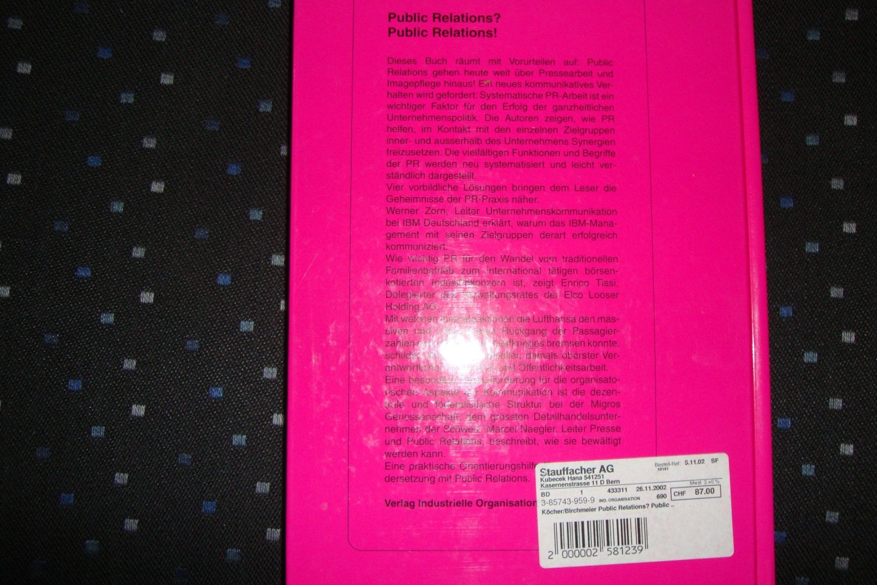Libri: Public Relations? Public Relations! - Buch 266 Seiten – Usato da Bern venduto da carola31 1