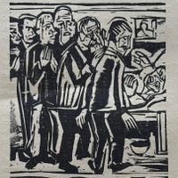 Ernst Ludwig Kirchner, Holzschnitt,1923, Expressionismus,TOP