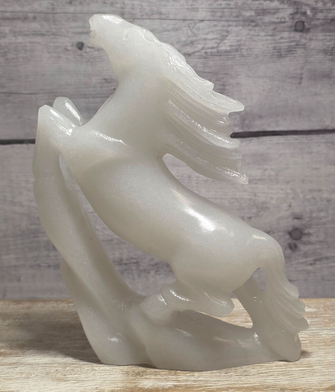Minerali & Pietre curative: Weisses Jade Pferd B 870g – Nuovo e nell'imballaggio originale da Matzingen venduto da Shay_Crystalz 1