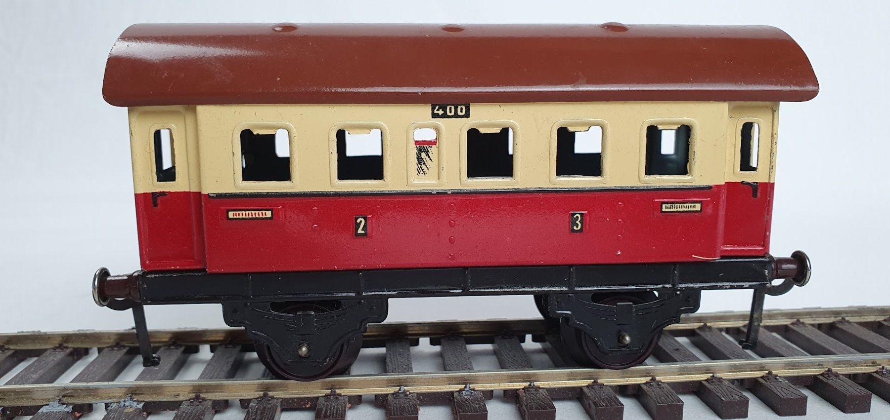 Fleischmann Modelleisenbahnen: Fleischmann GFN 400 DRG/DB Pers.Wagen 2./3.Kl., Spur 0/Blech – Gebraucht aus Seon von voAllBah 1