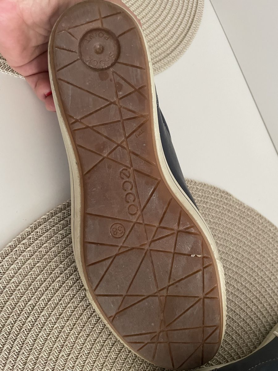 Ecco Scarpe da donna: Chaussures ECCO bleues en cuir, taille 38, – Usato da Lyss venduto da ukiuki21 1