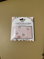 Konfetti Ballons „Team Bride“ 5 Stk. roségold rosa