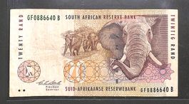 Südafrika 20 Rand Notengeld Banknote Elefant 🐘