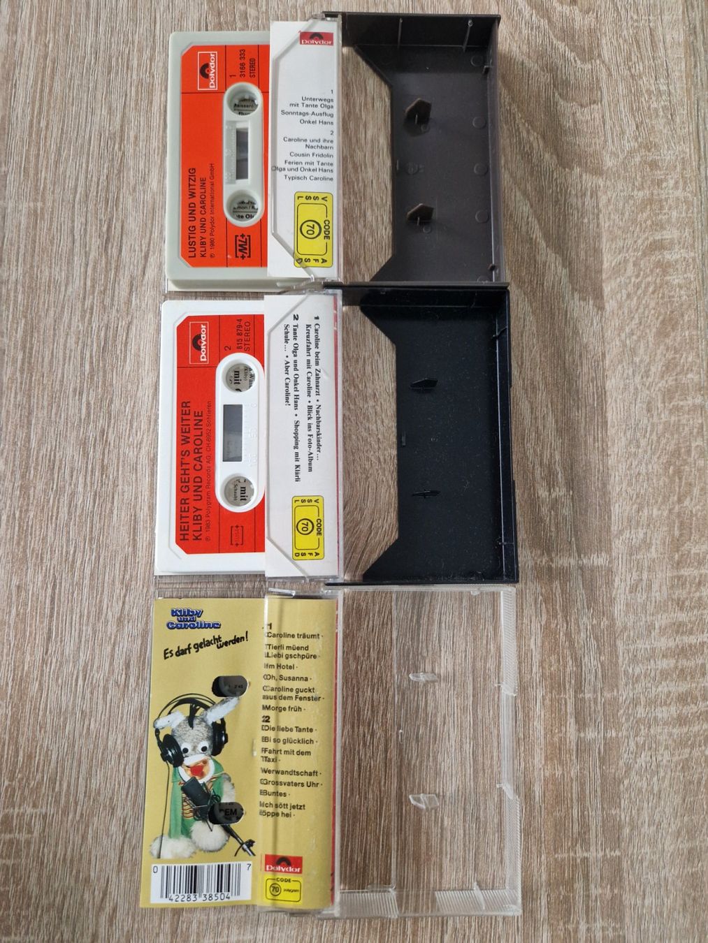 Musicassette: 3 Kult-Kassetten: Kliby und Caroline – Usato da Rebstein venduto da Ajs_Toy_Palast_1 2