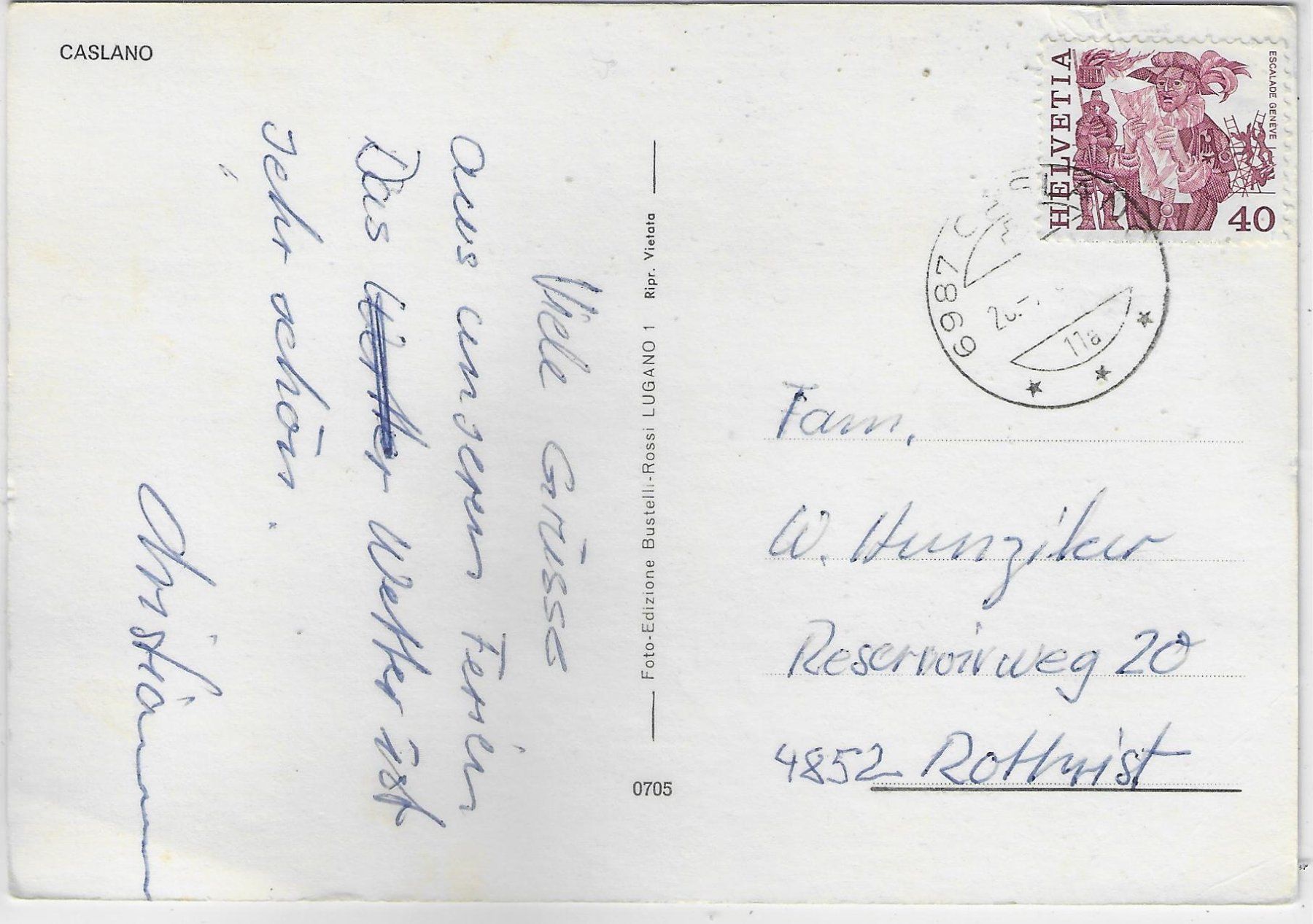 Cartes postales: Caslano - Multiview – D'occasion à Ettingen par Kartenplanet 1
