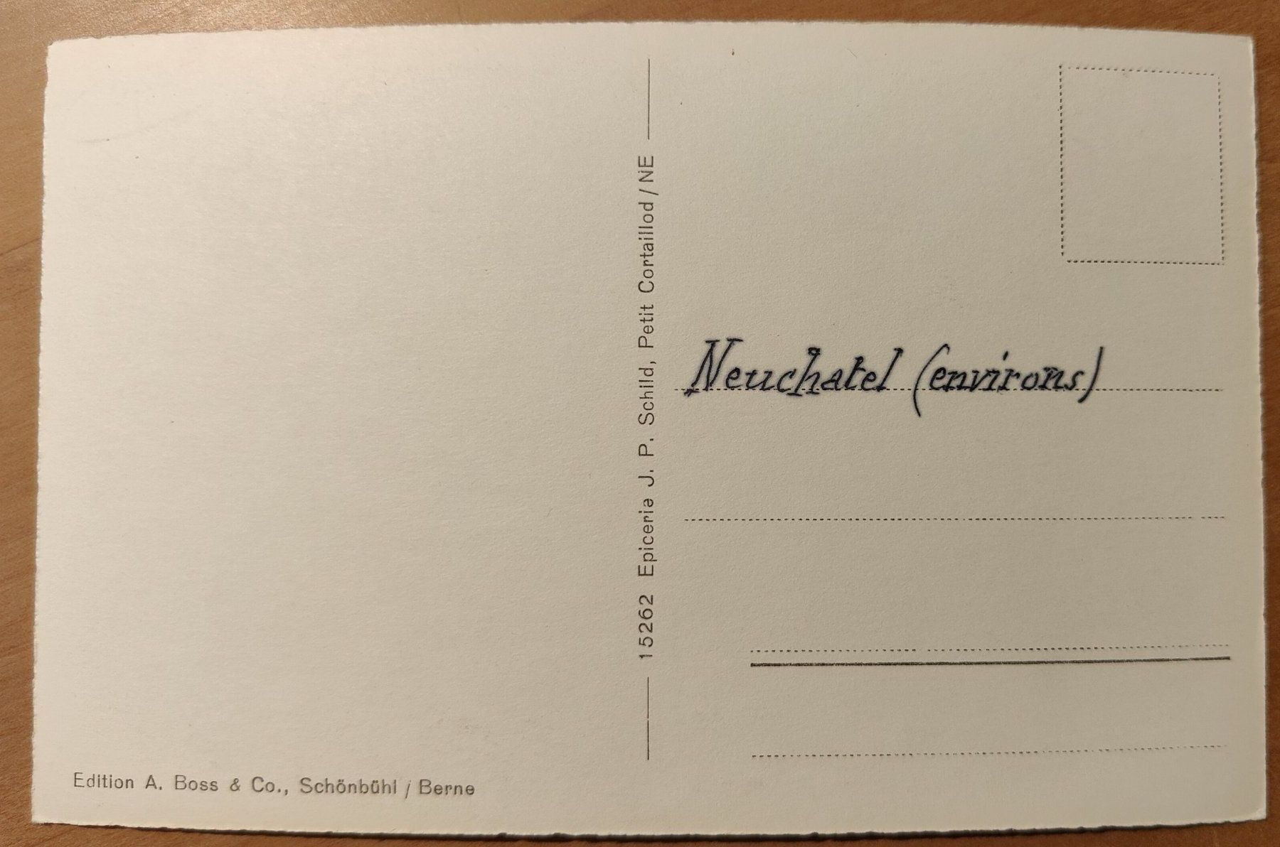 Cartoline postali: Cortaillod um 1940 – Usato da St. Erhard venduto da Chaeferli6 1