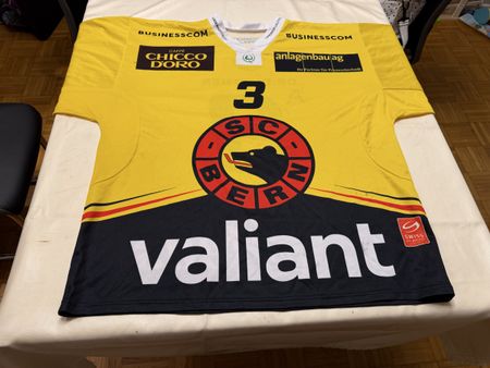 SC Bern Gameworntrikot Junioren Nummer 3 Grösse XL