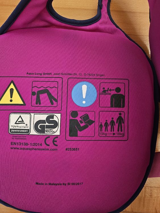 Gilets de sauvetage: AQUASPHERE Schwimmweste für Kinder 2-6 Jahre – D'occasion à Seuzach par VickyJolina 3