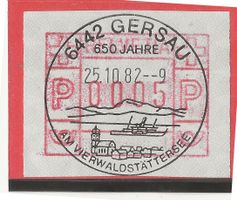 6442 GERSAU SK73 EVT 18.02.82 auf ATM (FRAMA)