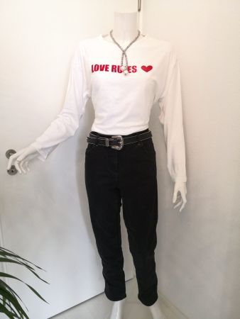 🤩MANOR YES OR NO LANGARM T-SHIRT MIT DRUCK