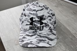 Under Armour Hockey Cap, Kappe, L/XL, weiss-grau Camo, neu