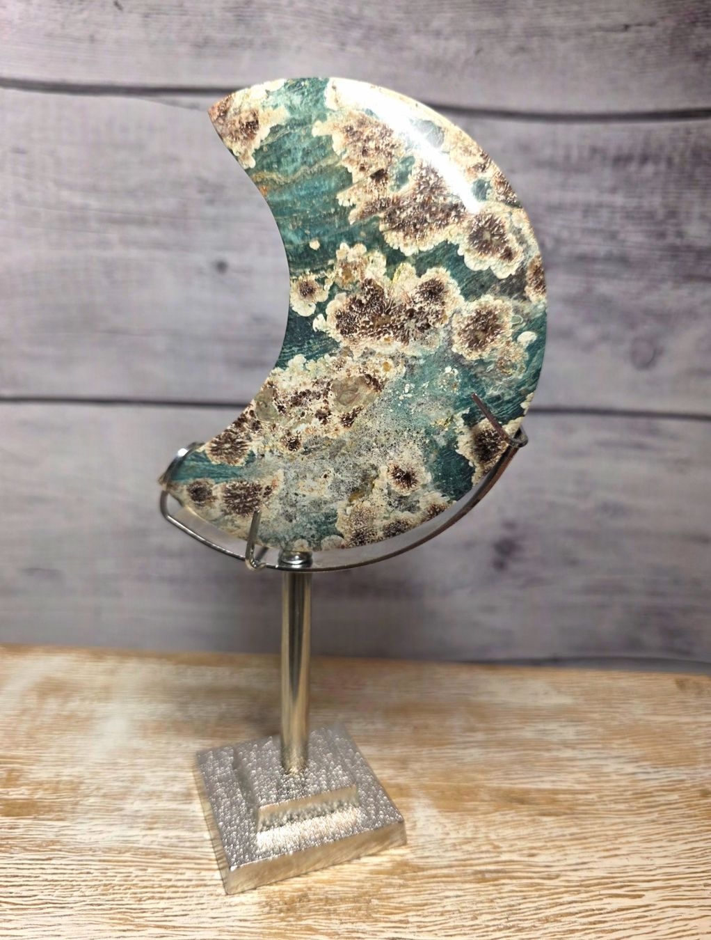 Minerali & Pietre curative: Blumen Rhyolith Mond A 220g – Nuovo e nell'imballaggio originale da Matzingen venduto da Shay_Crystalz 1