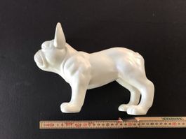 Figurine Bouledogue Français Blanche