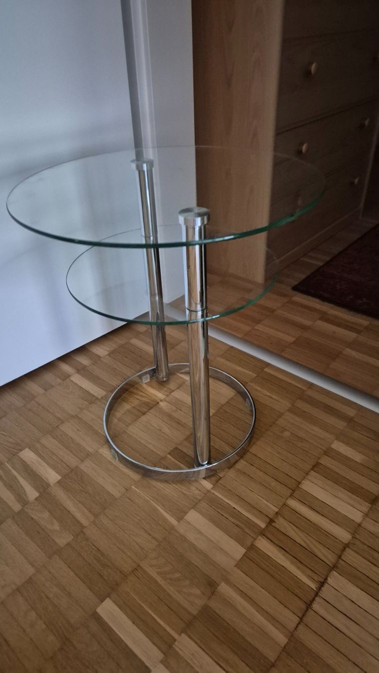 Tische: Beistelltisch Glas – Gebraucht aus Uster von 52xxx