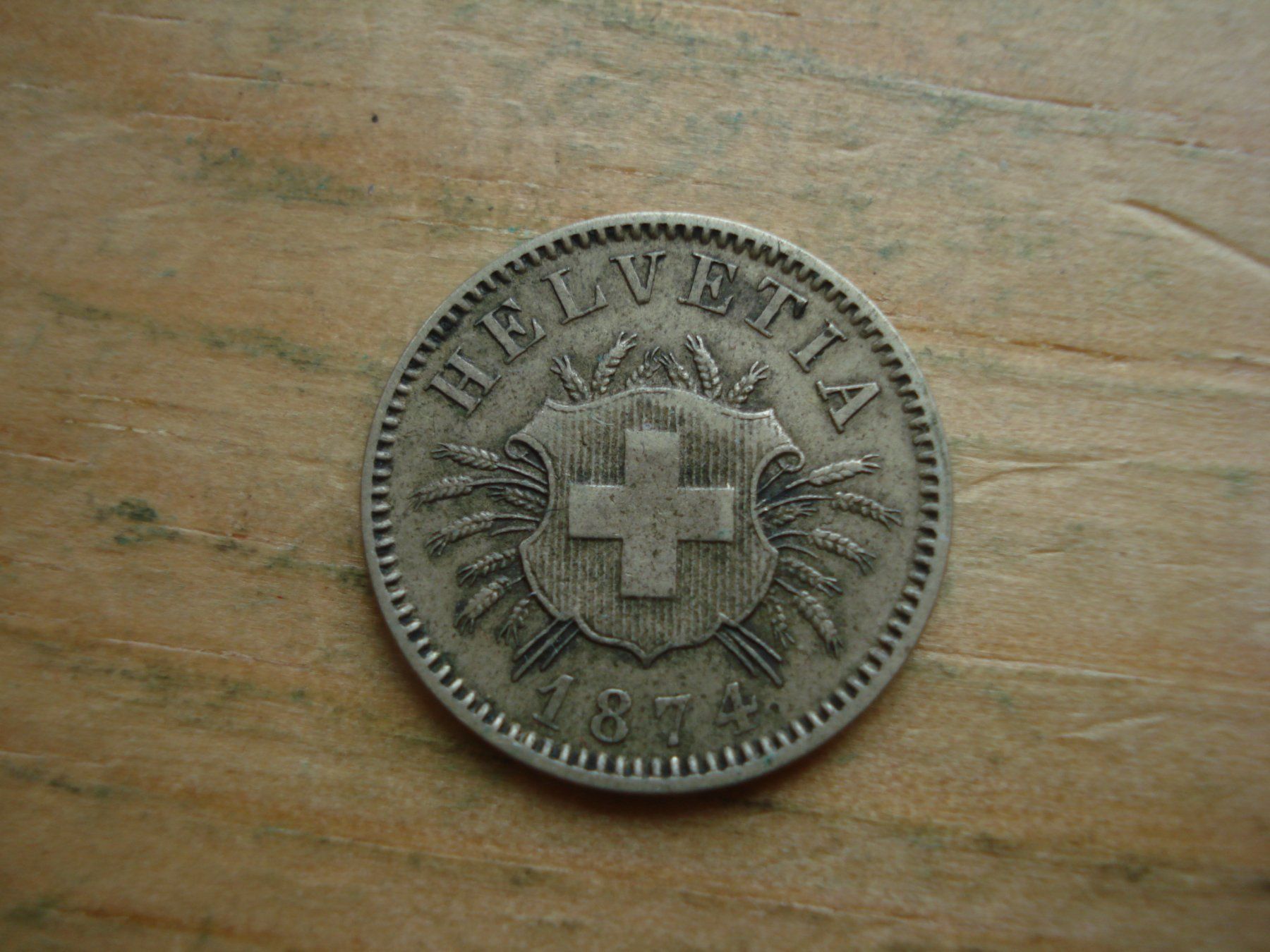 Tutti le monete: (S) 5 Rappen 1874 – Usato da Erlach venduto da Net-Coins