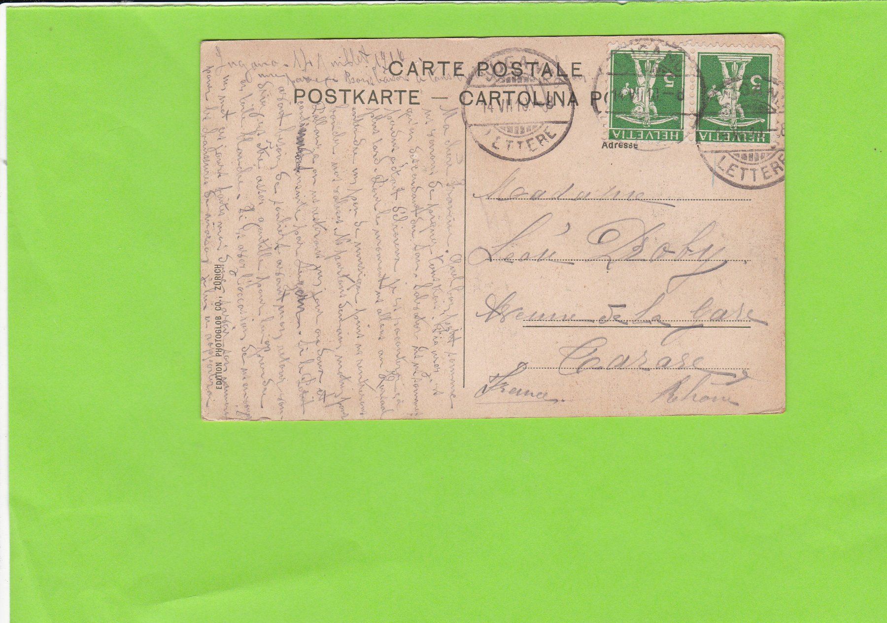 Cartoline postali: Rocco di Gandria – Usato da St. Peterzell venduto da neckertal 1