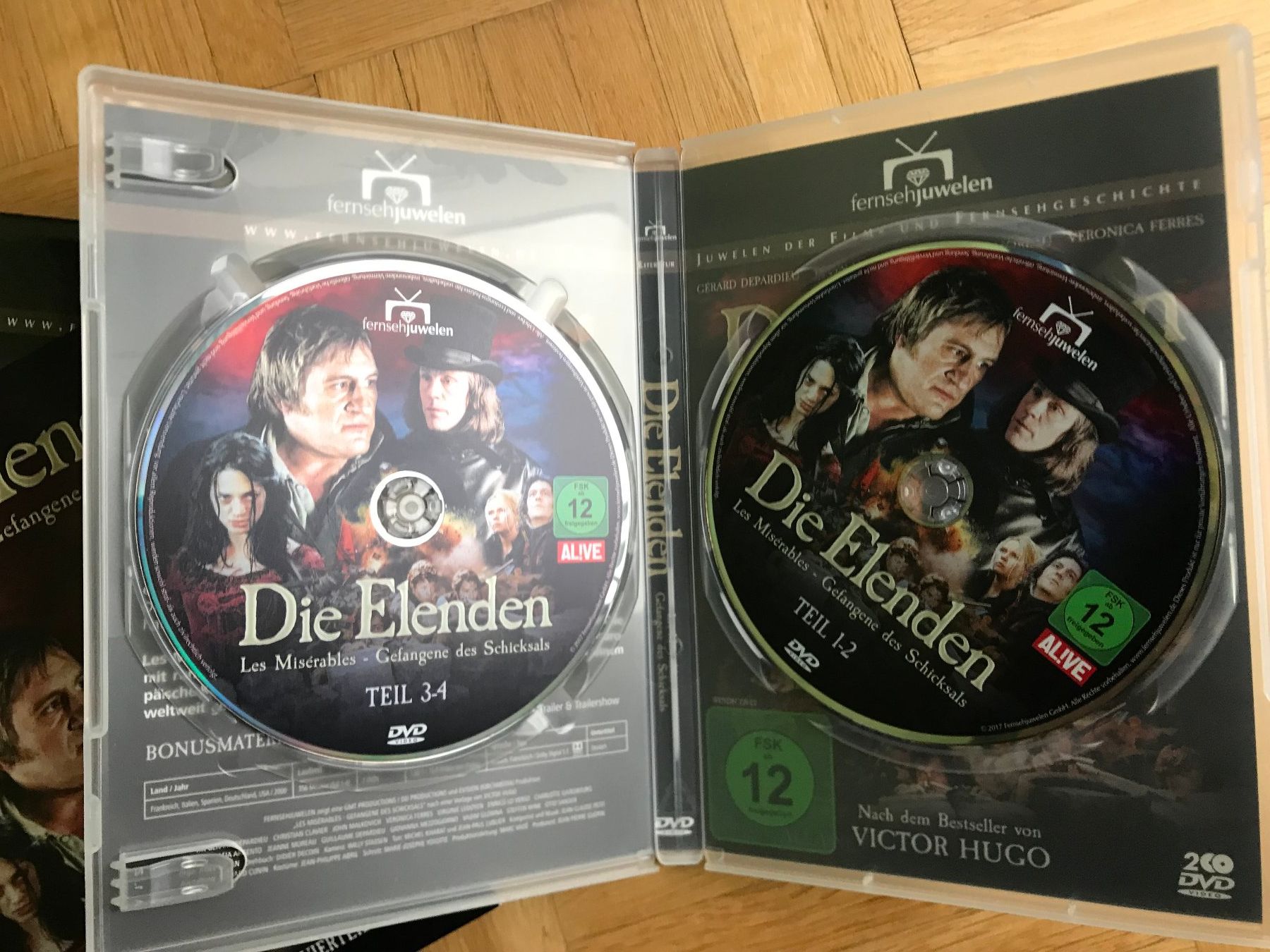 Tutti i DVDs: Die Elenden - Les misérables - Gefangene des Schicksals -DVD – Usato da Zürich venduto da Malcom 1