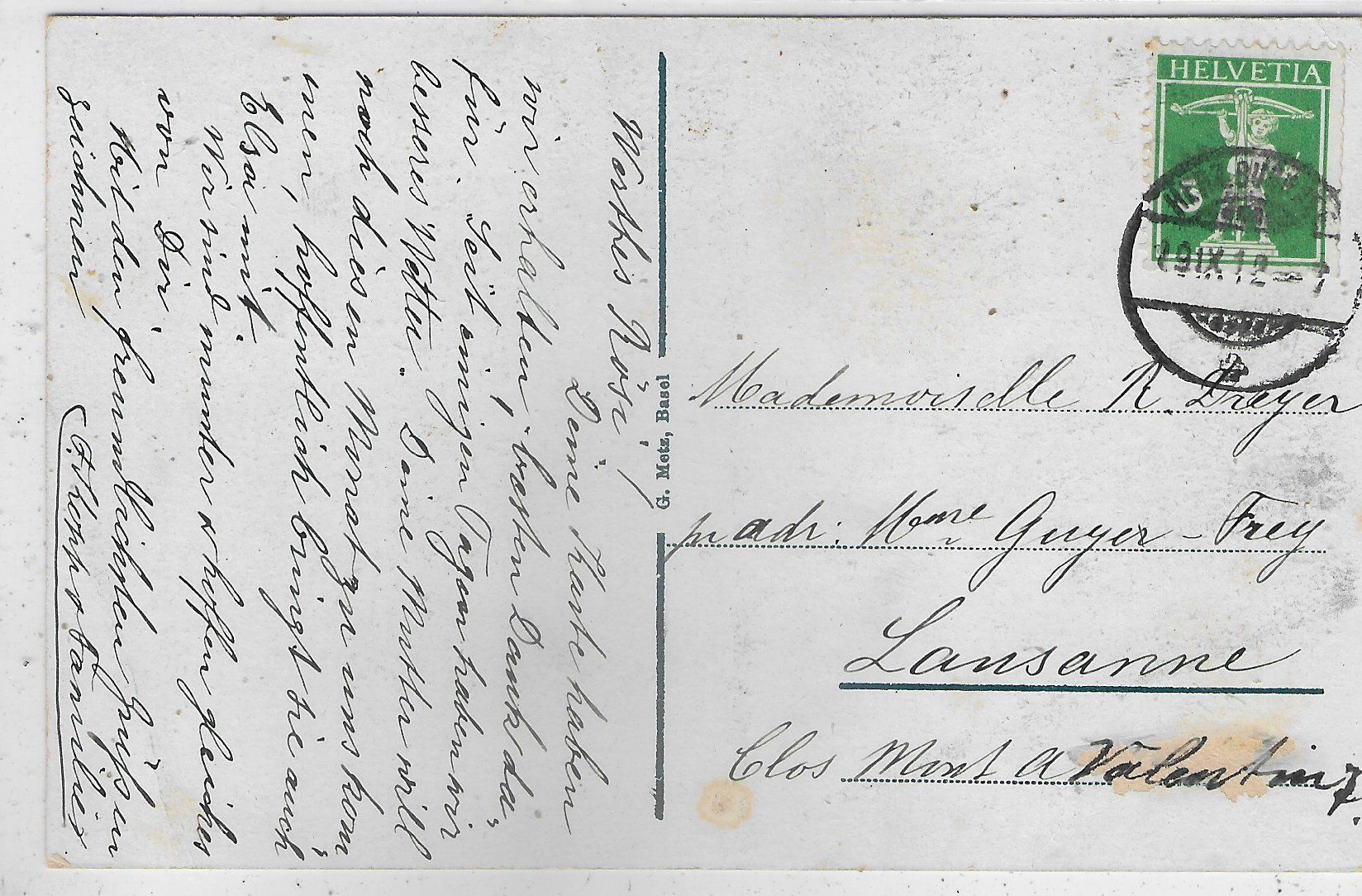 Cartoline postali: Herzogenbuchsee - Primarschulhaus – Usato da Ettingen venduto da Kartenplanet 1