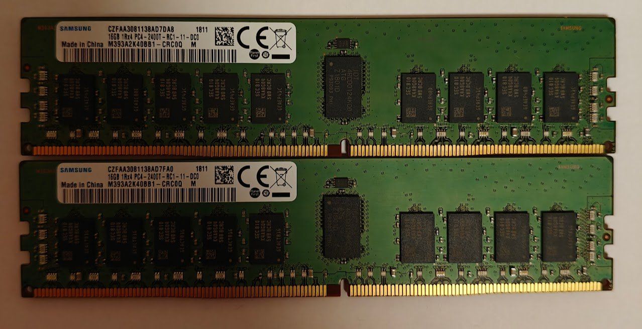 Samsung Memoria / RAM: 4x Samsung 16GB DDR4 ECC RAM 2400 – Usato da Rupperswil venduto da schweizerkaese