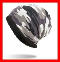 Beanie Camouflage Mütze Weiss Kappe Hut Schnee Armee Cap