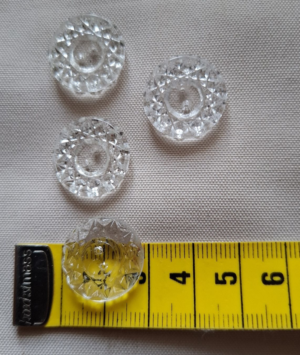 Bottoni: 4x  Glas-Knöpfe, 19 mm – Usato da Dietikon venduto da Hirschkopf 2