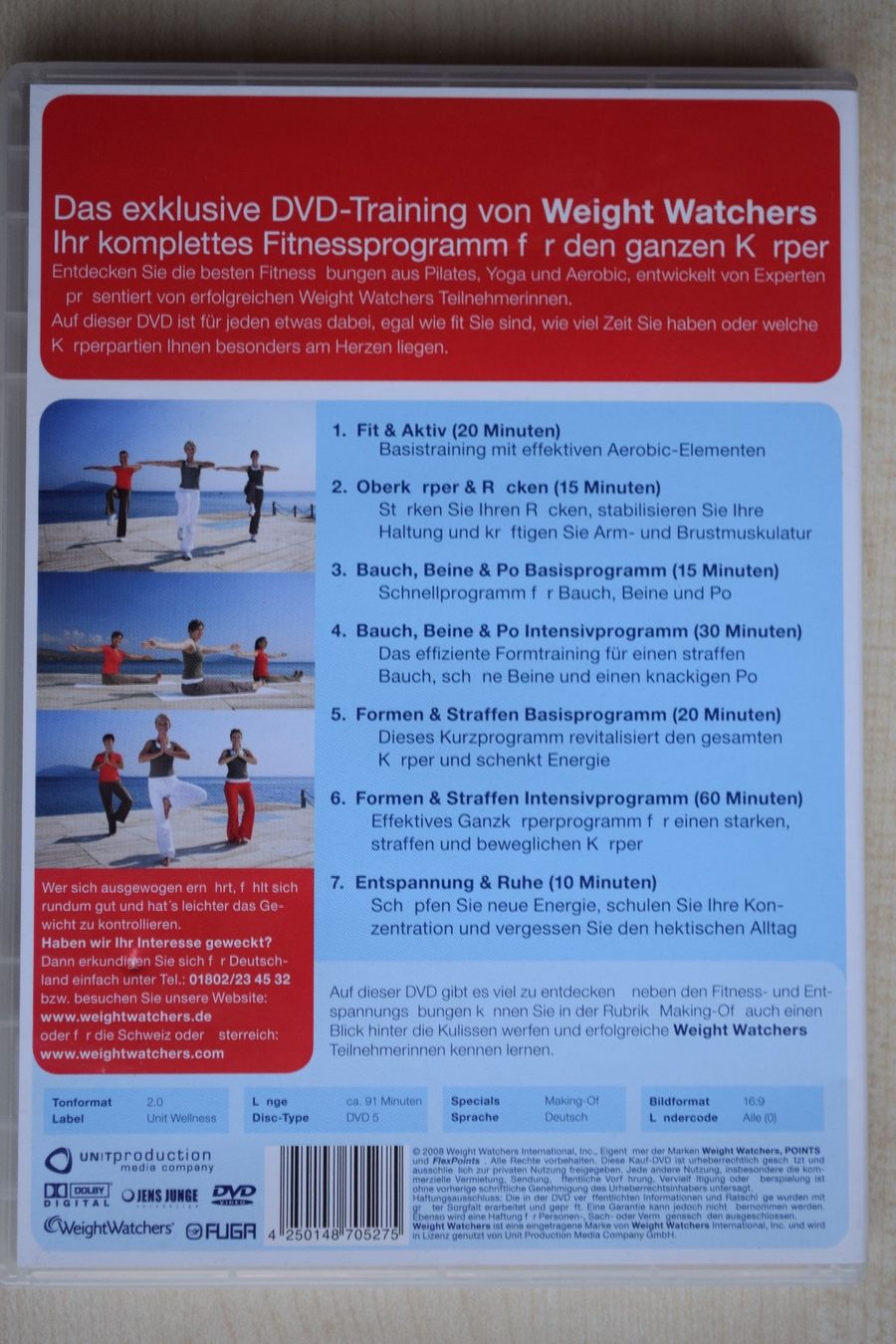 Tutti i DVDs: fit mit WeightWatchers (180) – Usato da Reutigen venduto da DONDON55 1