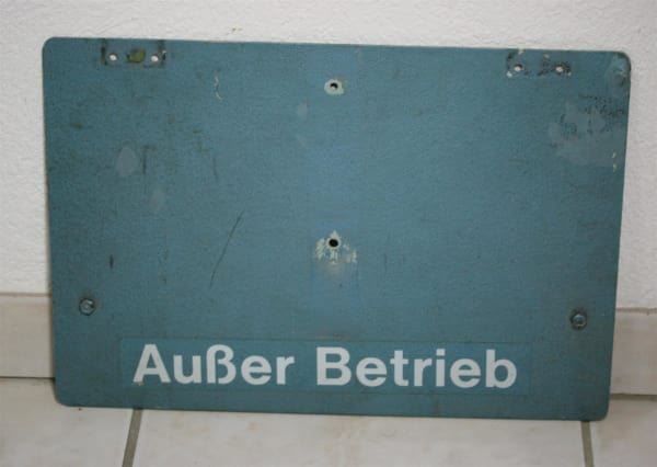 Schilder: Aluminiumschild Prüfe deine Schlagkraft – Gebraucht aus Birrwil von brandschatz_birrwil 3
