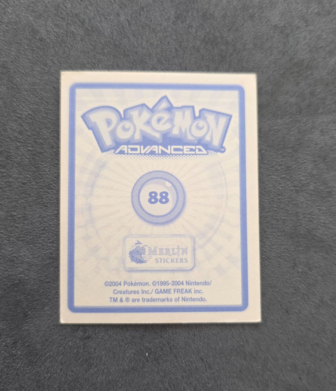 Pokémon Carte collezionabili: Pokémon Advanced Merlin Sticker Topps selten – Nuovo (secondo la descrizione) da Roggwil BE venduto da S_Cards 1