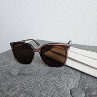 Grosse Sonnenbrille, braun inkl. Brillenetui