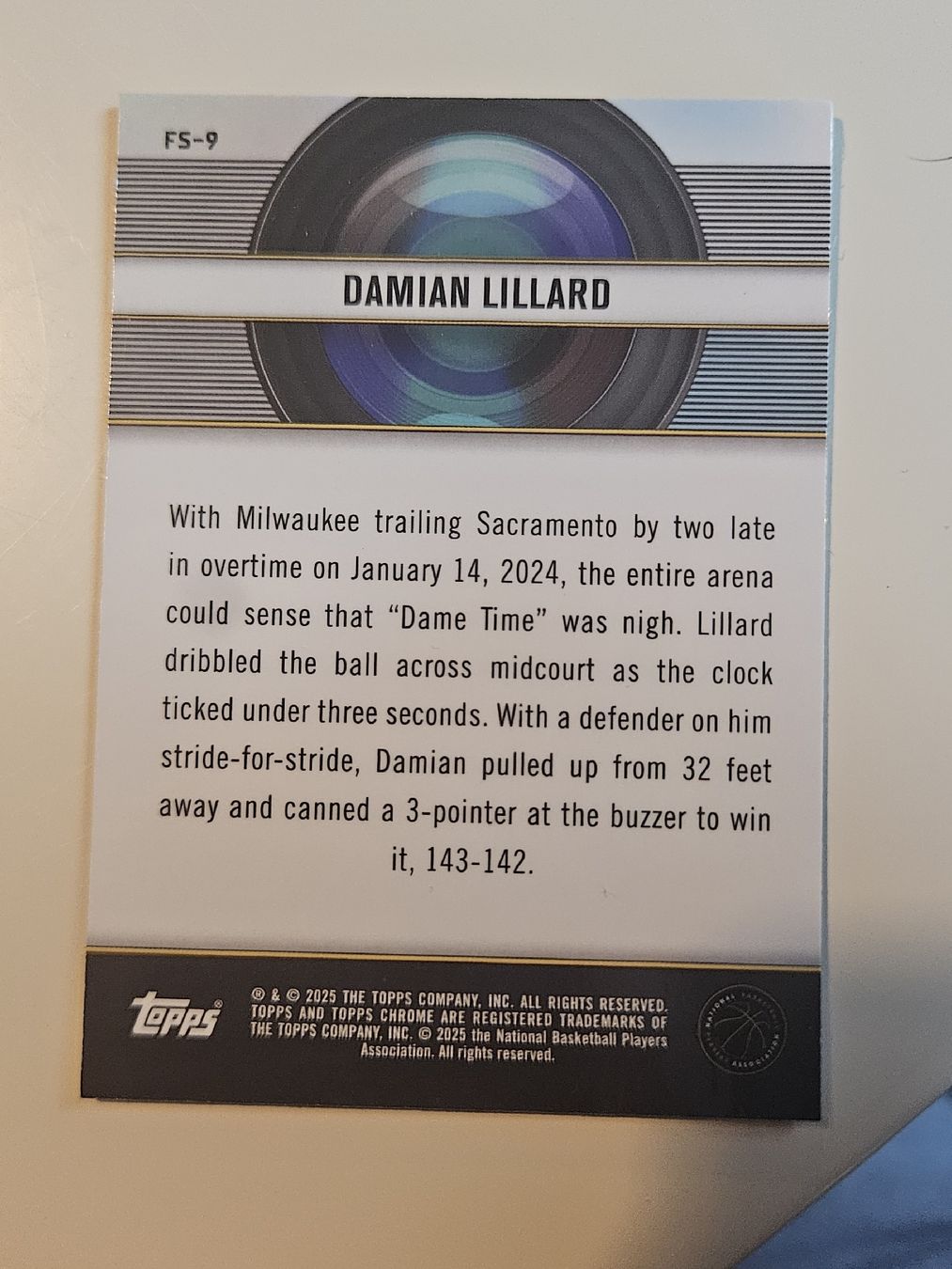 Topps Carte collezionabili: Damian Lillard Film Study Topps Chrome – Nuovo (secondo la descrizione) da Burgdorf venduto da PaPaYaH 1