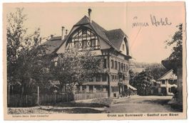 Sumiswald, Gasthof zum Bären, gelaufen 1916