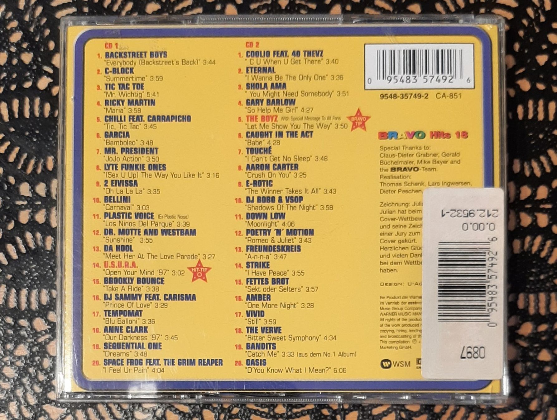 CDs: Bravo Hits 18, Doppel CD, 1997, Hit Compilation, Sampler – D'occasion à Amriswil par Celini3 1