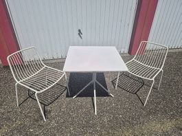 Garten Balkon Tisch Set metall stühle Pedrali Nolita